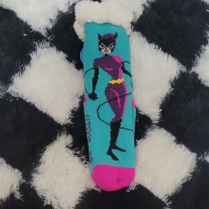 Official Batman Catwoman Sherpa Lined Thermal Socks